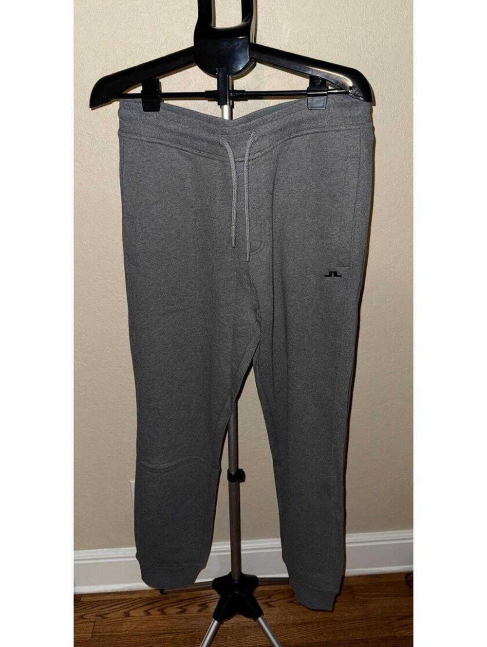 J.Lindeberg Carl Sweatpants – Grey Melange – New With Tags Large.